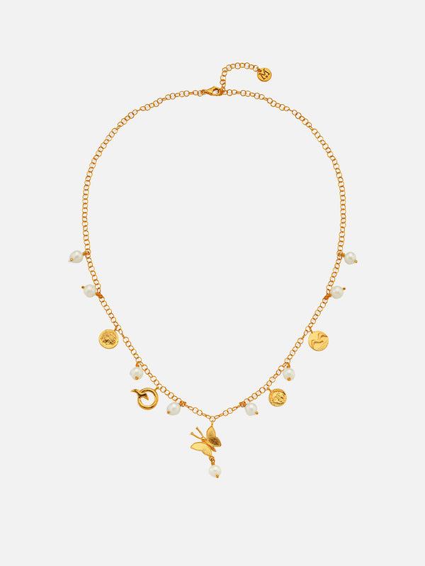 MICHAEL'S - KOLYE - Butterfly Pearl Mix Kolye - shopi go'da!.