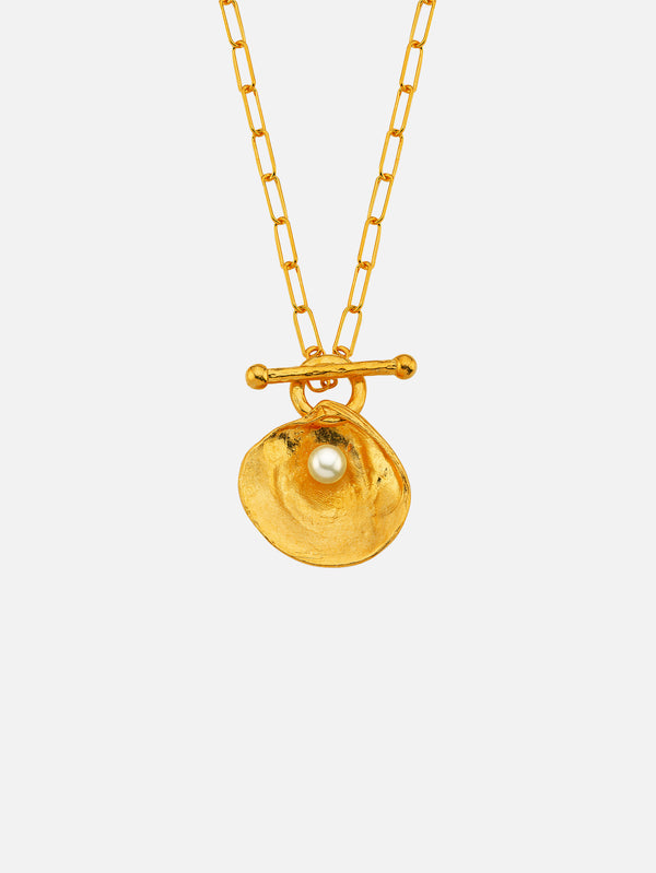 MICHAEL'S - KOLYE - Oyster Pearl Chained River Necklace - shopi go'da!.