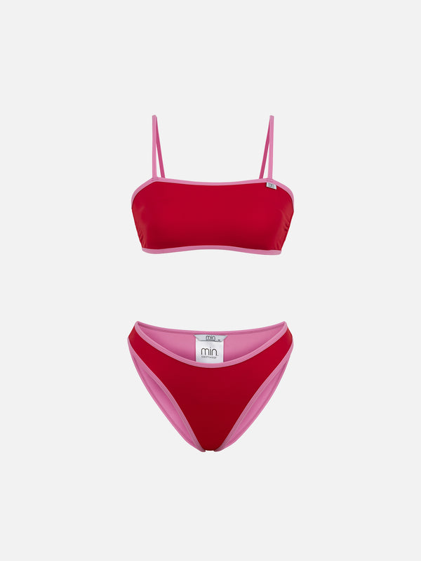 MIN SWIMWEAR - BİKİNİ ALTI - Everywhere Düz Bikini Altı - Kırmızı - shopi go'da!.