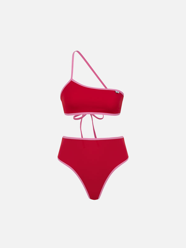 MIN SWIMWEAR - BİKİNİ ÜSTÜ - Everymood Çarpraz Bikini Üstü - Kırmızı - shopi go'da!.
