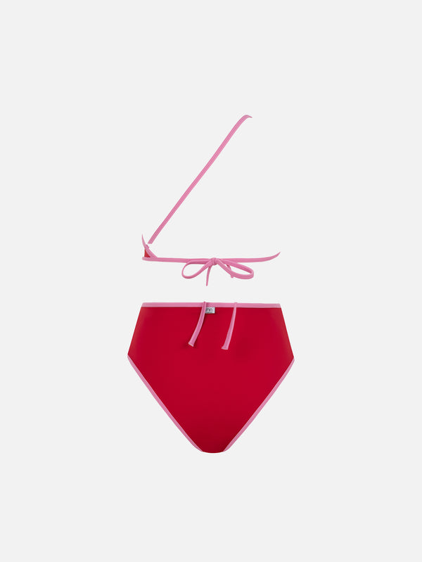 MIN SWIMWEAR - BİKİNİ ÜSTÜ - Everymood Çarpraz Bikini Üstü - Kırmızı - shopi go'da!.