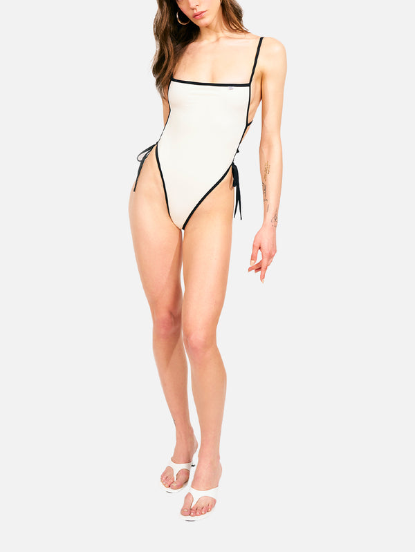 MIN SWIMWEAR - MAYO - Love Yourself Mayo - Beyaz - shopi go'da!.
