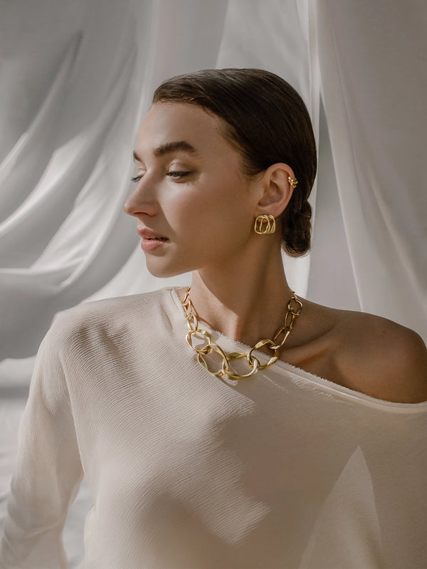 MISHKA - KOLYE - Aura Necklace - Gold - shopi go'da!.