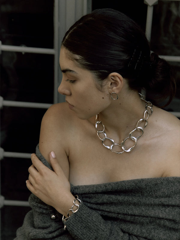 MISHKA - KOLYE - Aura Necklace - Silver - shopi go'da!.