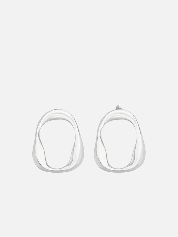 MISHKA - KÜPE - Wave Earring - Silver - shopi go'da!.