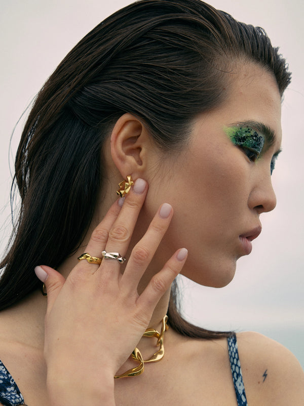 MISHKA - YÜZÜK - Brisk Ring - Gold - shopi go'da!.