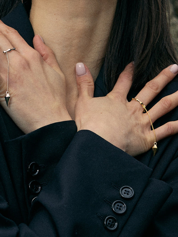 MISHKA - YÜZÜK - Tricky Ring  - Gold - shopi go'da!.