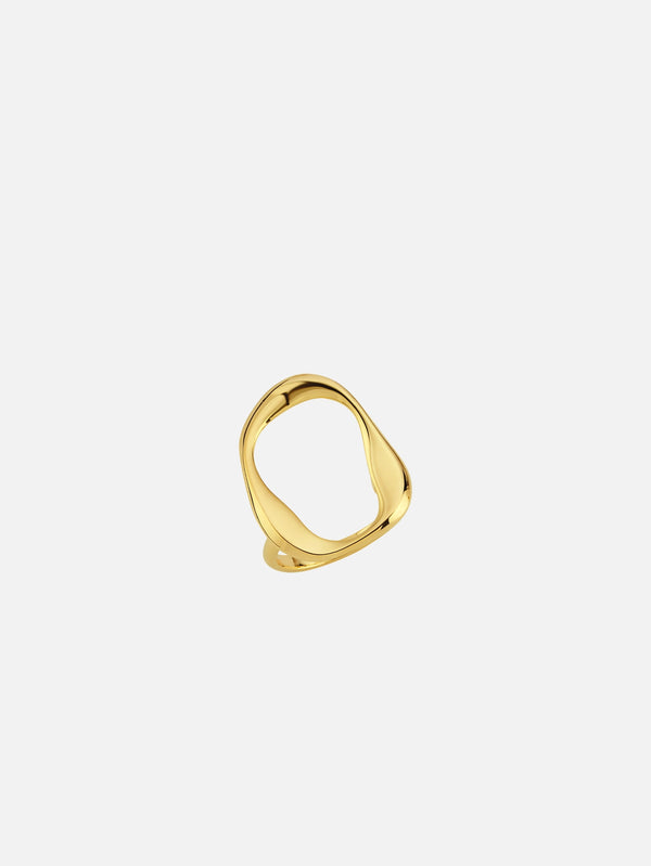 MISHKA - YÜZÜK - Wave Ring - Gold - shopi go'da!.