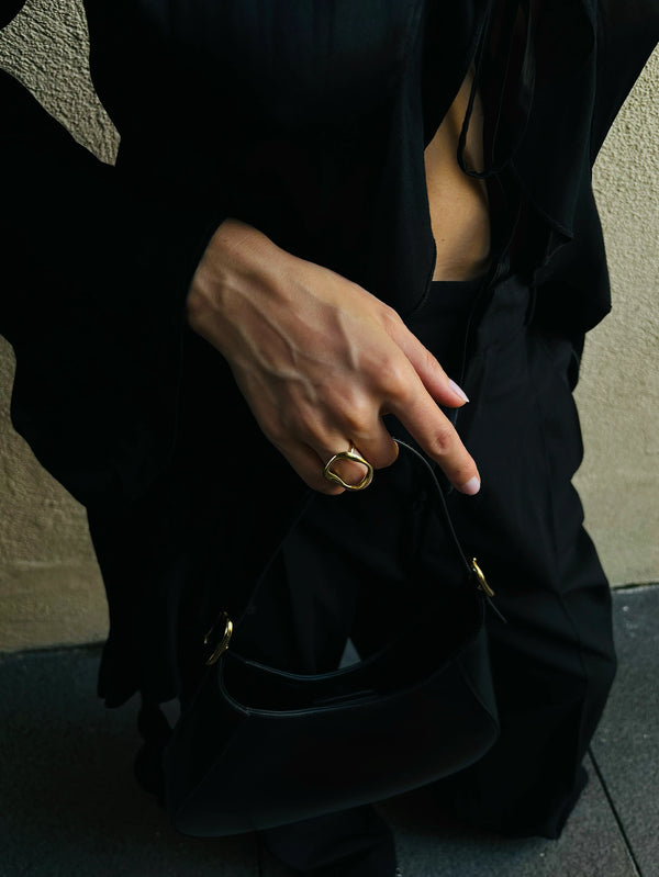 MISHKA - YÜZÜK - Wave Ring - Gold - shopi go'da!.
