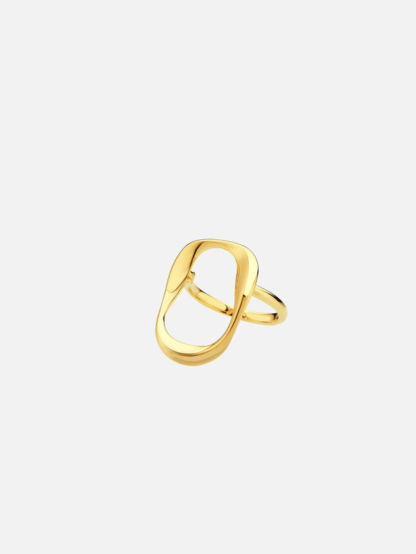 MISHKA - YÜZÜK - Wave Ring - Gold - shopi go'da!.