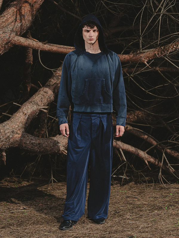 SHOPI GO Kiyosumi Raglan Hoodie - Navy Blue - Uncategorized SWEATSHIRT