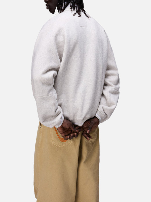NAPAPIJRI - SWEATSHIRT - PDF x Napapijri French Terry Sweatshirt - Nature Grey - shopi go'da!.