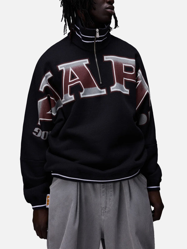 NAPAPIJRI - SWEATSHIRT - PDF x Napapijri French Terry Sweatshirt - Black Beauty - shopi go'da!.