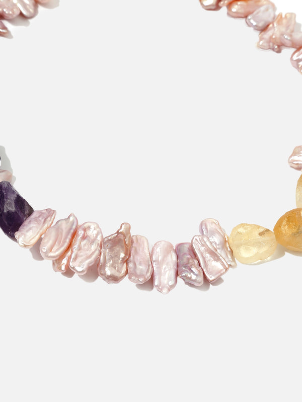 MONAPETRA, Ham Kilitli İnci Kolye, KOLYE, shopi go'da!