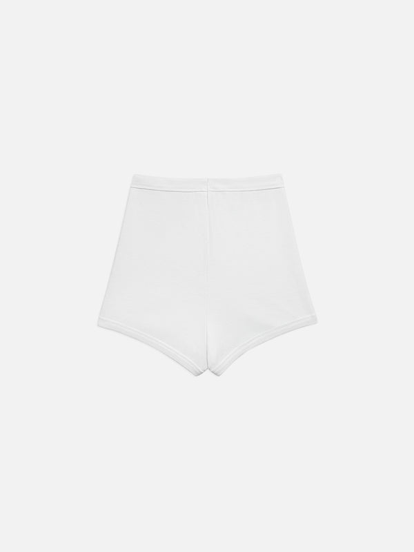 NENNI, Ribbed Cotton Short - White, ŞORT, shopi go'da!