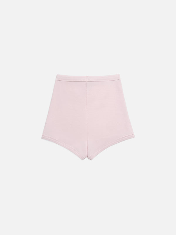 NENNI, Ribbed Cotton Short - Pink, ŞORT, shopi go'da!