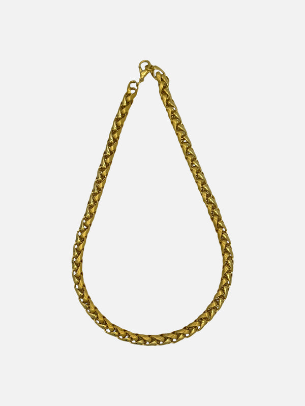 NES VINTAGE - KOLYE - Vintage Gold Plated Chunky Necklace - shopi go'da!.