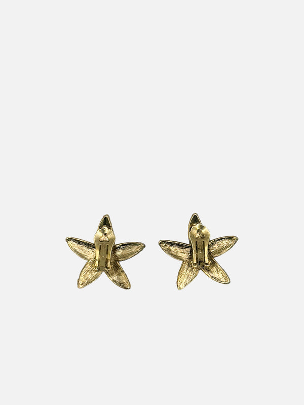 NES VINTAGE - KÜPE - Vintage Textured Gold Tone Starfish Earrings - shopi go'da!.