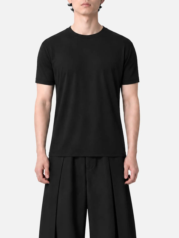 shopi go Noda Regular T-Shirt – siyah, önden görünüm