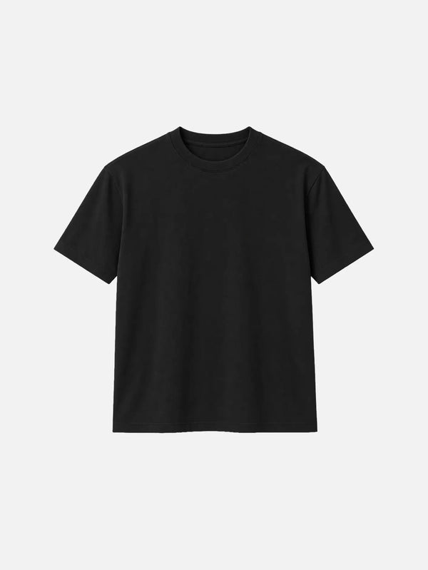 shopi go Noda Regular T-Shirt - Black – siyah, ön görünüm