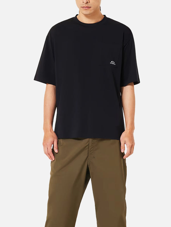 OAKLEY - T-SHIRT - Enhance Cool Cotton Tee Relax - Blackout - shopi go'da!.