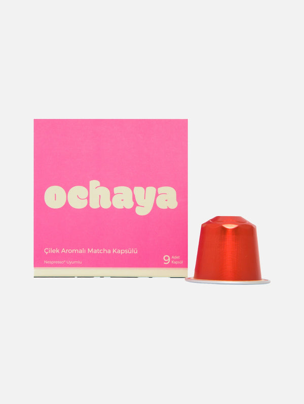 OCHAYA - KAPSÜL KAHVE - 9'lu Çilekli Matcha - shopi go'da!.