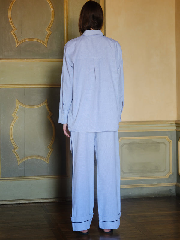 NENNI, Oxford Cotton Pants - White, PANTOLON, shopi go'da!