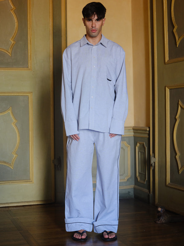 NENNI, Oxford Cotton Pants - White, PANTOLON, shopi go'da!