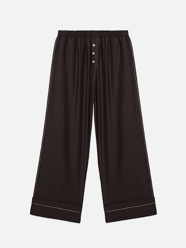 NENNI, Oxford Cotton Pants - Brown, PANTOLON, shopi go'da!