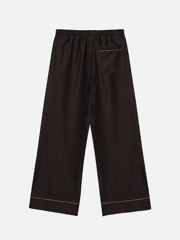 NENNI, Oxford Cotton Pants - Brown, PANTOLON, shopi go'da!