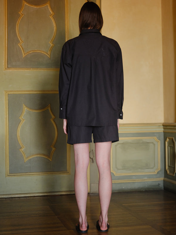 NENNI, Oxford Cotton Shirt - Brown, GÖMLEK, shopi go'da!