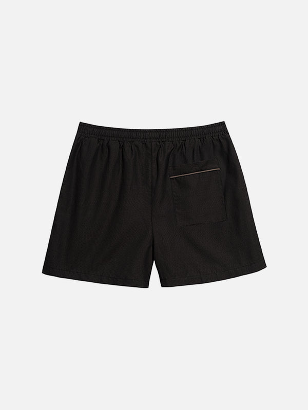 NENNI, Oxford Cotton Shorts - Brown, ŞORT, shopi go'da!