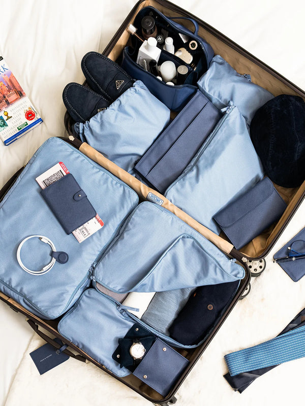 PACK'N TRAVEL - VALİZ DÜZENLEYİCİ SET - Tam Yolculuk Seti - Lacivert - shopi go'da!.
