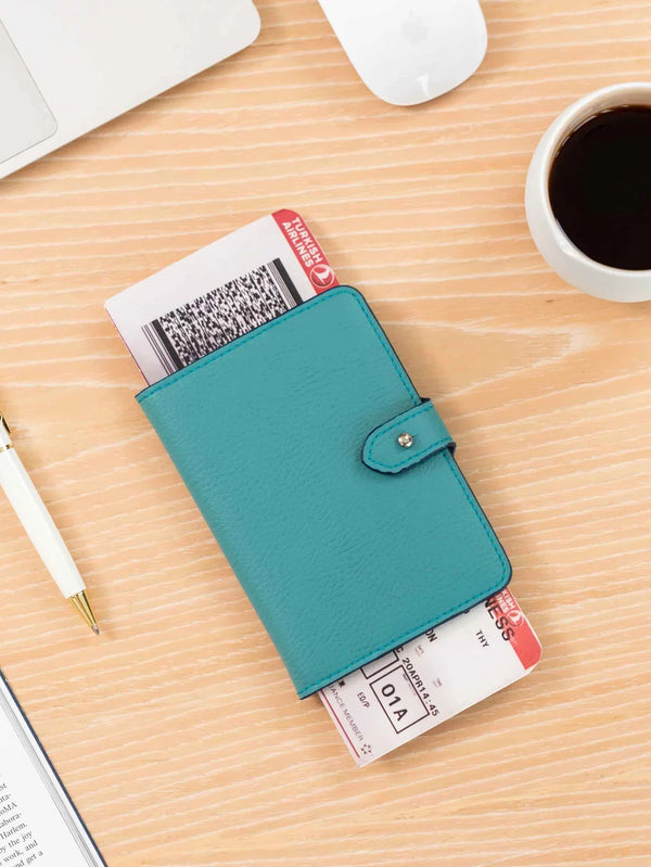 PACK'N TRAVEL - VALİZ DÜZENLEYİCİ SET - Pasaport Kılıfı ve Valiz Tagi - Turkuaz - shopi go'da!.