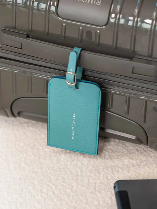 PACK'N TRAVEL - VALİZ DÜZENLEYİCİ SET - Pasaport Kılıfı ve Valiz Tagi - Turkuaz - shopi go'da!.
