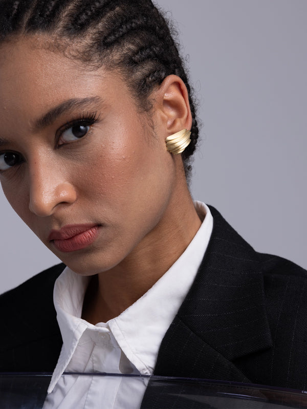PANGHIA - KÜPE - Arche Earrings - Gold - shopi go'da!.