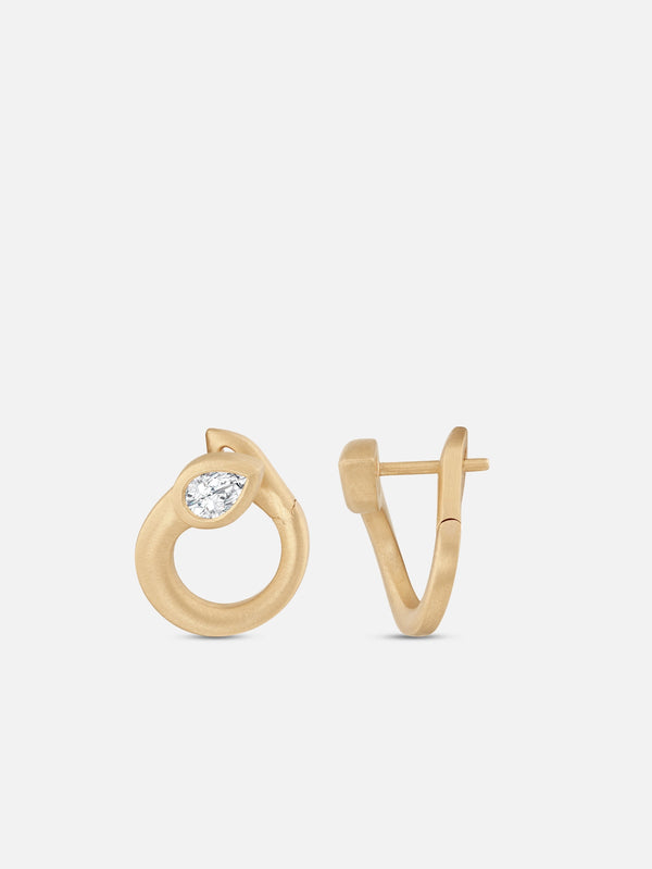 PANGHIA - KÜPE - Enso Earrings - Gold - shopi go'da!.