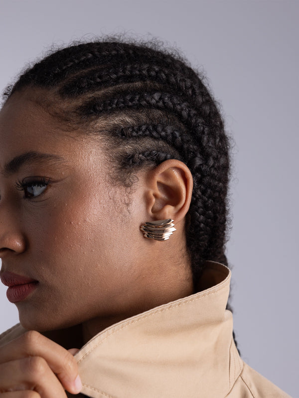 PANGHIA - KÜPE - Arche Earrings - Rose - shopi go'da!.