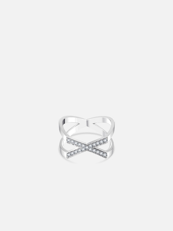 PANGHIA - YÜZÜK - X Ring - White Gold - shopi go'da!.