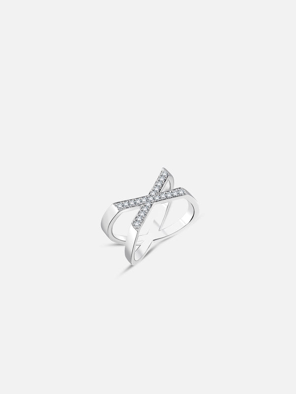 PANGHIA - YÜZÜK - X Ring - White Gold - shopi go'da!.