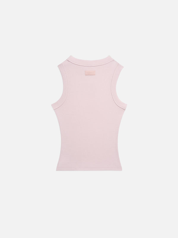 NENNI, Ribbed Cotton Tank Top - Pink, ATLET, shopi go'da!