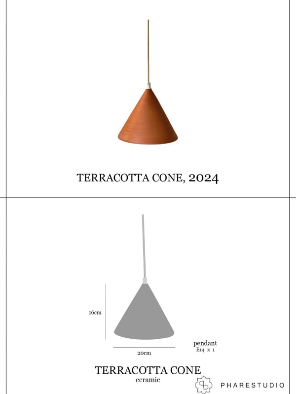 PHARE STUDIO - SARKIT LAMBA - Terracotta Cone - shopi go'da!.