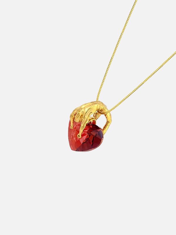 PIA YULI SAN FRANCISCO - KOLYE - Mr. Lovely Necklace - Gold - shopi go'da!.