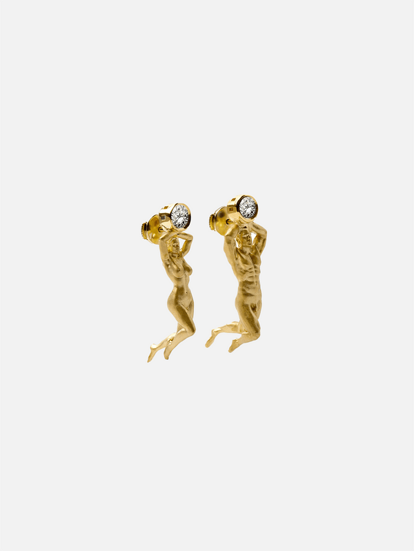PIA YULI SAN FRANCISCO - KÜPE - Daphne and Apollo Earrings - Gold - shopi go'da!.