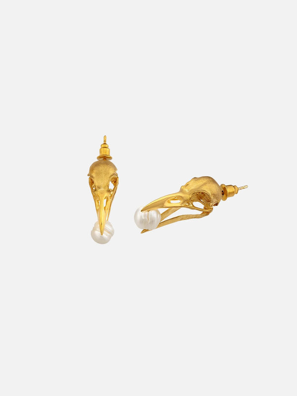 PIA YULI SAN FRANCISCO - KÜPE - Wisdom Pearl Earrings - Gold - shopi go'da!.