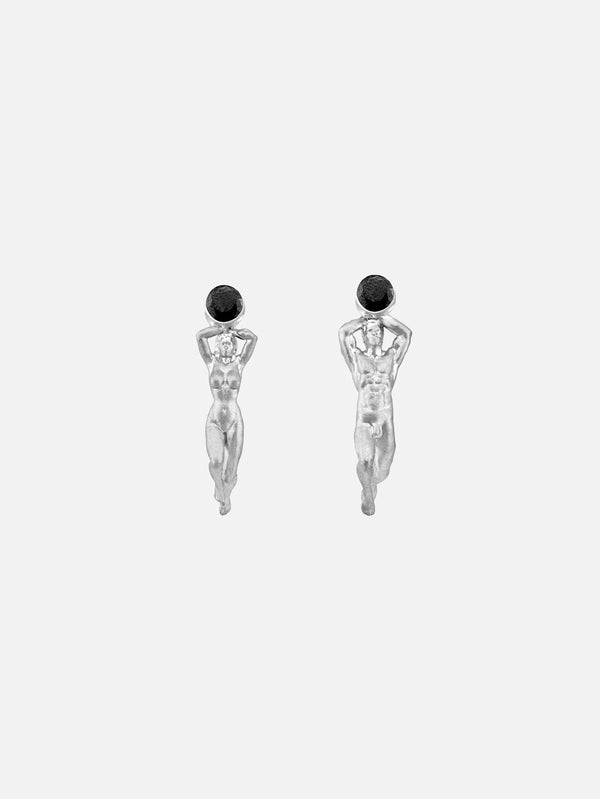 PIA YULI SAN FRANCISCO - KÜPE - Daphne and Apollo Earrings - Silver - shopi go'da!.