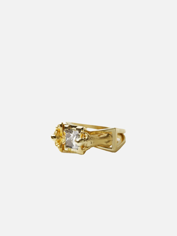 PIA YULI SAN FRANCISCO - YÜZÜK - Promise Ring - Gold/White - shopi go'da!.