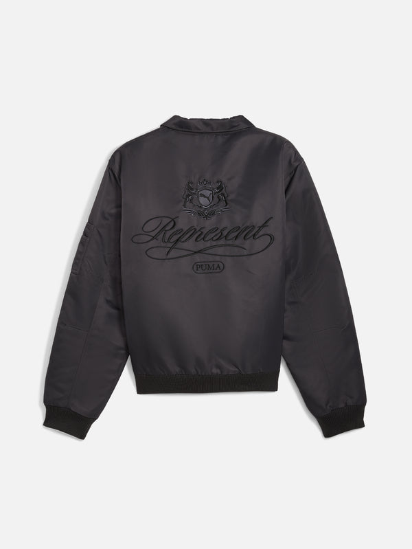 PUMA - CEKET - Represent x Puma Bomber - Flat Dark Gray - shopi go'da!.