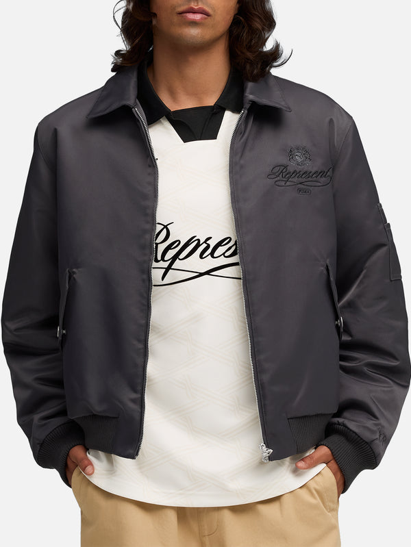 PUMA - CEKET - Represent x Puma Bomber - Flat Dark Gray - shopi go'da!.