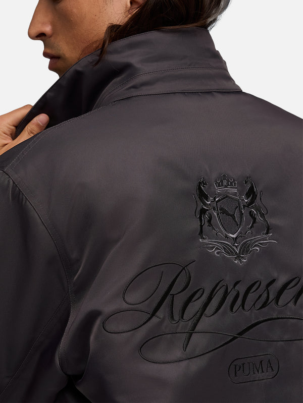 PUMA - CEKET - Represent x Puma Bomber - Flat Dark Gray - shopi go'da!.